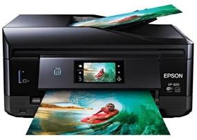 img 1 attached to 🖨️ Epson XP-820: High-Quality Wireless Color Photo Printer with Scanner, Copier, and Fax