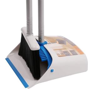 img 4 attached to 🧹 TreeLen Long Handle Broom and Dustpan Set for Easy Floor Cleaning Without Bending – Ideal for Home, Kitchen, Room, Office, Lobby Use