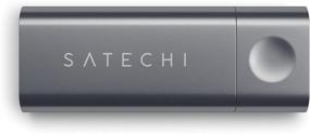 img 1 attached to 💻 Satechi Aluminum Type-C Micro/SD Card Reader: Ultimate Compatibility with MacBook Air, iPad Pro, MacBook Pro, Microsoft Surface Go, and More (Space Gray)