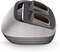 aicntech intelligent foot massager: relax and revitalize with 👣 shiatsu, kneading, air compression, and vibrating functions – size 12, gray logo