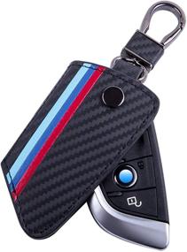img 4 attached to Protective Key Fob Holder for BMW X1 X5 X6 5 Series 7 Series by JKCOVER