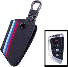 img 2 attached to Protective Key Fob Holder for BMW X1 X5 X6 5 Series 7 Series by JKCOVER
