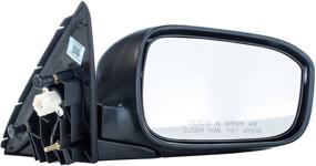 img 4 attached to 🔍 HO1321152 Honda Accord LX/EX/SE Models 4-door Sedan (2003-2007) Manual Folding, Power Adjustable Non-Heated Right Side Rearview Mirror Replacement