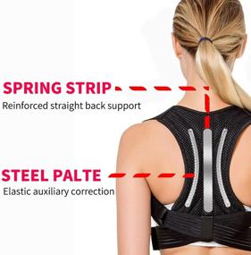 img 3 attached to Scienlodic Back Straightener Posture Corrector: Adjustable Brace for Men and Women, Straight Steel Plates, Support for Scoliosis, Humpback Correction, Neck and Shoulder Relief (Plus Size)