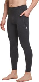 img 2 attached to 🏋️ BALEAF Men's Yoga Leggings Running Tights: Pockets, Compression & Performance for Workout, Dance, and Cycling