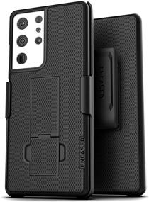 img 2 attached to 📱 DuraClip Samsung Galaxy S21 Ultra Belt Clip Case (2021) - Slim & Black Holster Phone Cover