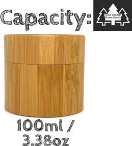 img 2 attached to 🎍 Bamboo Smell Proof Stash Jar for Herbs and Spices - Quarter Oz Wooden Discreet Scent Proof Container with Airtight Glass Jar - Keeps Contents Fresh Longer - 100ml / 3.38 oz Capacity