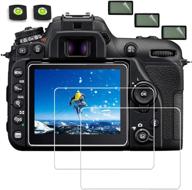 📸 защитная пленка для экрана nikon d7500: debous оптическое закаленное стекло 0.3 мм 9h hard film (3 штуки) - ваша камере гарантирована максимальная защита экрана. логотип