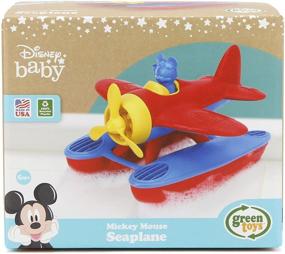 img 1 attached to Зеленая игрушка Disney Baby Exclusive Mickey Mouse Seaplane: Игра в притворство и игрушка для купания - Экологичная, безопасная, сделана в США