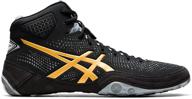 asics gable wrestling shoes black men's shoes логотип