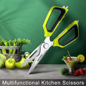 img 1 attached to KERTFGOKU Scissors Kitchen Multipurpose Stainless