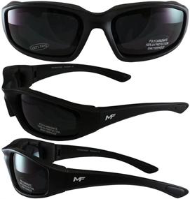 img 3 attached to MF Payback: Sleek Black Frame Sunglasses for Unmatched Style and Protection