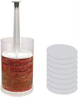 🍔 evelots hamburger press: consistently craft perfect-sized burgers every time – includes freeze-set and 8 dividers logo