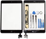 📱 ayake 7.9'' full lcd display assembly with digitizer screen replacement for ipad mini/ipad mini 2 - black, ic chip flex cable, pre assembled home button, camera bracket, adhesive and repair tool kits included logo