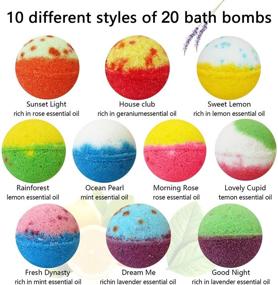 img 3 attached to Набор для подарка жемчужных бомб для ванны Nagaliving: 20 замечательных взрывных эффектов ручной работы для особых случаев.