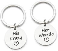 harsgs keychain crazy weirdo couples logo