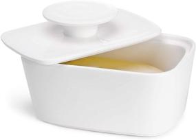 img 4 attached to 🧈 Sweese 321 101 Butter Porcelain Container: Store and Spread Your Butter with Style!