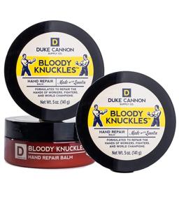 img 3 attached to 👊 Duke Cannon Supply Co. Bloody Knuckles Hand Repair Balm, Net Weight 5oz (3 Pack) / Fragrance-Free, No Parabens