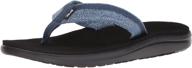 stylish and comfortable chocolate men's shoes: teva voya flip bristol athletic footwear logo