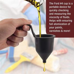 img 2 attached to 📏 TCP Global SG244 Liquid Thickness & Viscosity Measuring Cup Ford # 4 Four: Accurate Viscosimeter for Paint Measurement