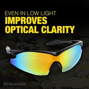 img 2 attached to 🕶️ Polarized Sports Sunglasses by Bell+Howell - Tacglasses for Safe Driving, Golfing, Cycling, Fishing, Military Eyewear, Anti-Glare & UV Ray Protection - As Seen On TV for Men and Women