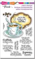 ☕️ stampendous stamps coffee theme rubber stamps logo