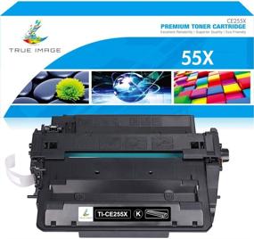 img 4 attached to 🖨️ TRUE IMAGE HP CE255X 55X CE255A 55A Toner Cartridge Replacement for HP P3015 Printer Ink (Black, 1-Pack)