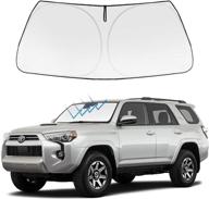 🌞 foldable front windshield sun shade protector | custom fit for toyota 4runner suv 2010-2022 | sr5 trail limited accessories | 2021 upgrade logo
