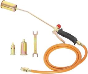 img 4 attached to 🔥 YaeTek Portable Propane Weed Torch Burner: Ultimate Fire Starter, Ice Melter, and Melting Solution with 3 Nozzles and Hose