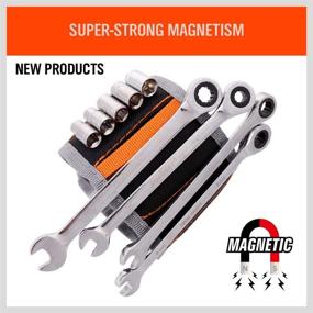 img 2 attached to 🔧 HORUSDY Magnetic Wristband: Strong Magnets for Dad, Holds Screws, Nails, Drilling Bits - Perfect Tool Gift for Men