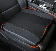 каркасная подушка для автомобильного сиденья lofty aim: максимальный комфорт памяти пены для вождения, облегчения боли при шейкотке и пояснице - идеально подходит для автомобильного сиденья, офисного кресла, инвалидной коляски (черный) логотип
