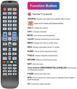 img 3 attached to Gvirtue BN59-01223A Remote Control: The Perfect Replacement 📺 for Samsung LCD LED HDTV Smart TV with Backlight