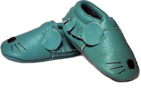 img 1 attached to 🍋 Lemon Lime Star Moon Baby Moccasins for Boys' Crawling Shoes and Slippers