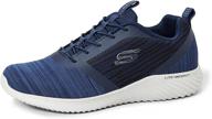 👟 skechers men's bounder training white shoes: optimize your workout with style logo