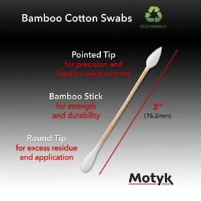 img 3 attached to 12-Pack Qmadix Eco-Friendly Cotton Swabs - 2400PCS Double-Sided Swabs for Perfect Blending, Effective Cleaning, and Precise Touch-Ups with Pointed and Rounded Ends