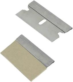 img 1 attached to 🔪 Premium Quality Replacement Razor Blade Scraper Blades (25 Blades) - #9 .009" 1.5"w - Compatible with Werxrite RetraGuard Scrapers & Other Tools