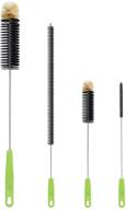 🧼 4-pack oria bottle cleaning brush set for optimal washing - long handle water bottle brush, straw cleaning brush, wire scrub set for baby bottle, pipes, beer brewing supplies logo