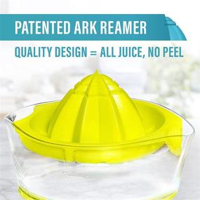 img 2 attached to 🍋 ARK Reamer Lemon Squeezer - BPA-Free Citrus Juicer with Measuring Cup - Easy to Use &amp; Clean Manual Juicer for Fresh Orange or Lime Juice - Anti-Slip Hand Press - Kitchen Gadgets