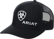 🧢 ariat men's offset logo richardson 112 snapback cap: upgrade your style with a striking hat! logo