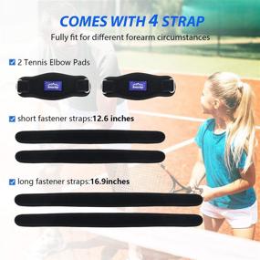 img 3 attached to 🎾 Aracky Tennis Elbow Brace 2-Count - Effective Pain Relief, Compression Pad, Adjustable Straps for Forearm Tendonitis - Men and Women, Tennis Golfer Elbow Support