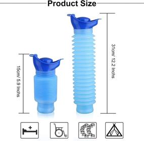 img 2 attached to 🚽 EEEKit Shrinkable Urinal: 750ML Portable Mobile Toilet Potty for Camping, Travel, Traffic Jam & Queuing