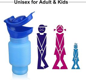 img 1 attached to 🚽 EEEKit Shrinkable Urinal: 750ML Portable Mobile Toilet Potty for Camping, Travel, Traffic Jam & Queuing