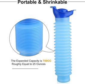 img 3 attached to 🚽 EEEKit Shrinkable Urinal: 750ML Portable Mobile Toilet Potty for Camping, Travel, Traffic Jam & Queuing