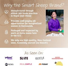 img 4 attached to 🐑 XL Handmade Eco-Friendly Dryer Balls - Smart Sheep 8-Pack: 100% Premium Wool, All-Natural Fabric Softener