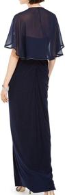 img 3 attached to Adrianna Papell Womens Chiffon Midnight