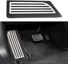 img 3 attached to 🚗 Dixuan Auto Parts Non-Slip Pedal Pads for Tesla Model 3 - Performance Foot Rest & Dead Pedal Cover