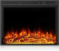 rintuf 34'' electric fireplace insert: remote-controlled heater with customizable display, timer, and overheating protection logo