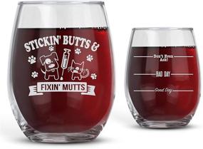 img 4 attached to 🍌 BAD BANANAS Veterinarian and Vet Tech Gifts - Good Day, Bad Day, Don't Even Ask 21 oz Stemless Wine Glass - Thoughtful Appreciation Gift Idea for Vet Techs, Veterinarians, and Vet Assistants