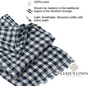 img 1 attached to 🧣 Luxurious 100% Linen Scarves for Women - Must-have Accessories for Women's Scarves & Wraps