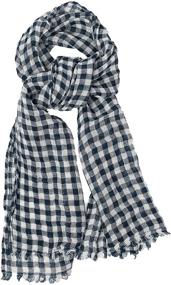 img 3 attached to 🧣 Luxurious 100% Linen Scarves for Women - Must-have Accessories for Women's Scarves & Wraps